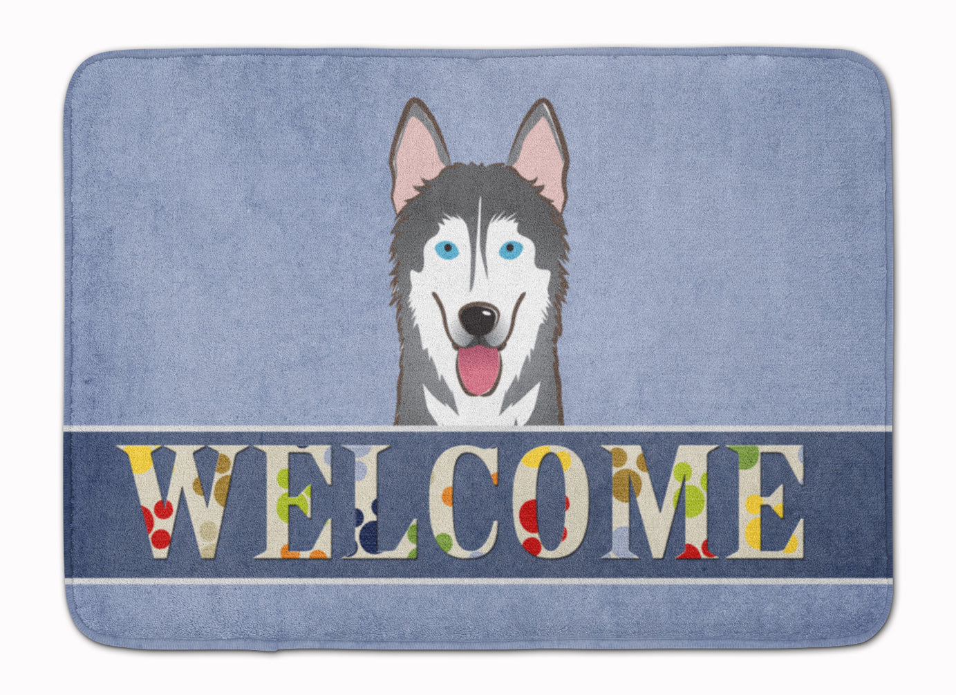 Alaskan Malamute Welcome Machine Washable Memory Foam Mat BB1404RUG - the-store.com