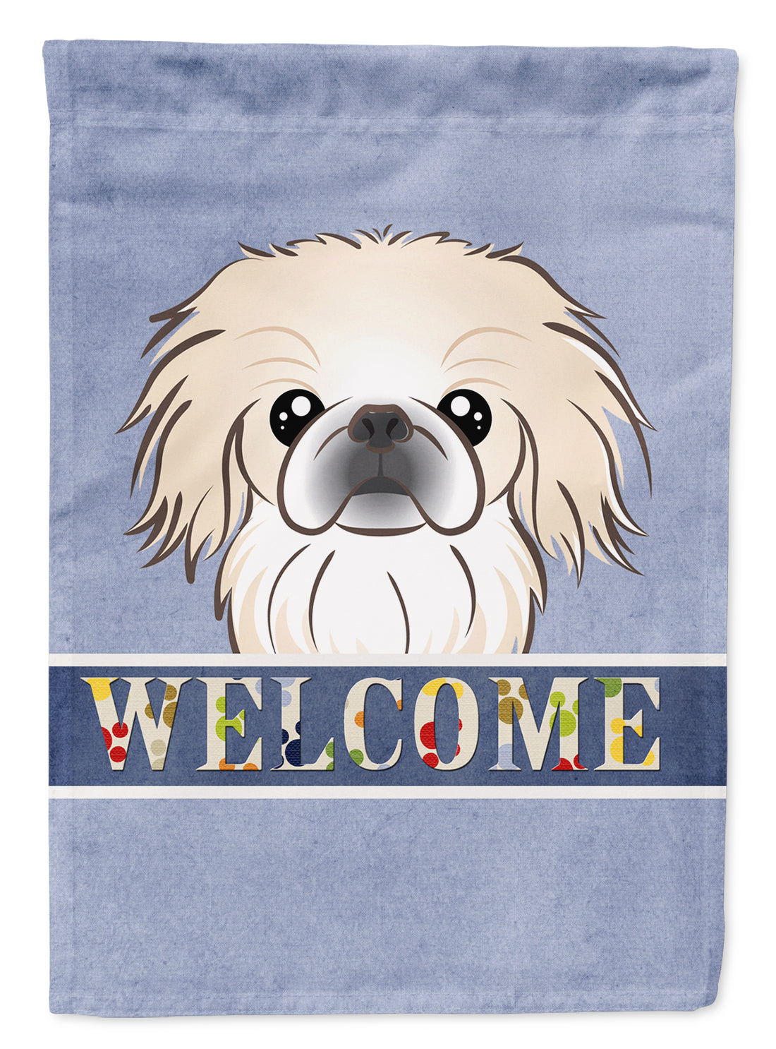 Pekingese Welcome Flag Garden Size BB1407GF.