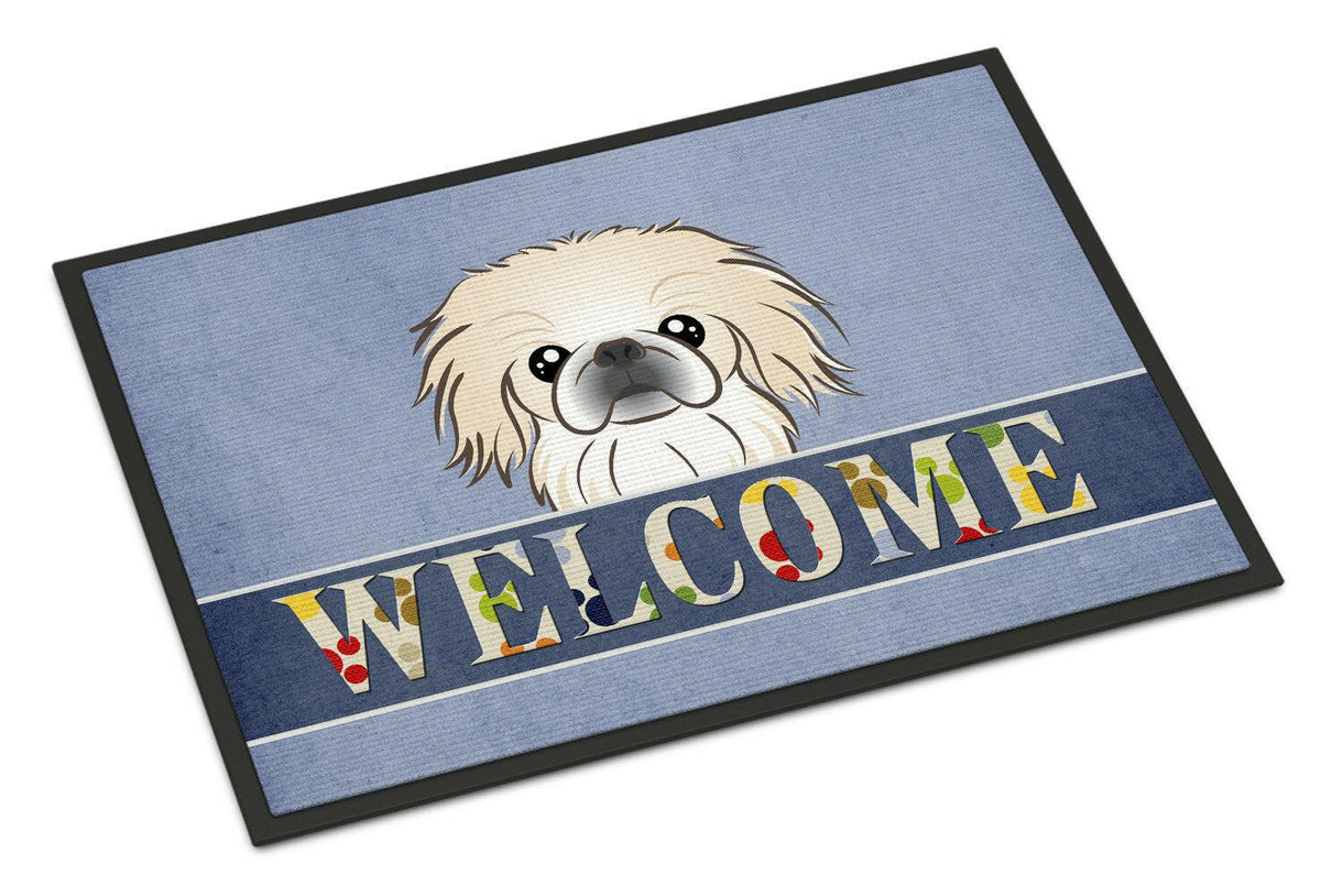 Pekingese Welcome Indoor or Outdoor Mat 24x36 BB1407JMAT - the-store.com