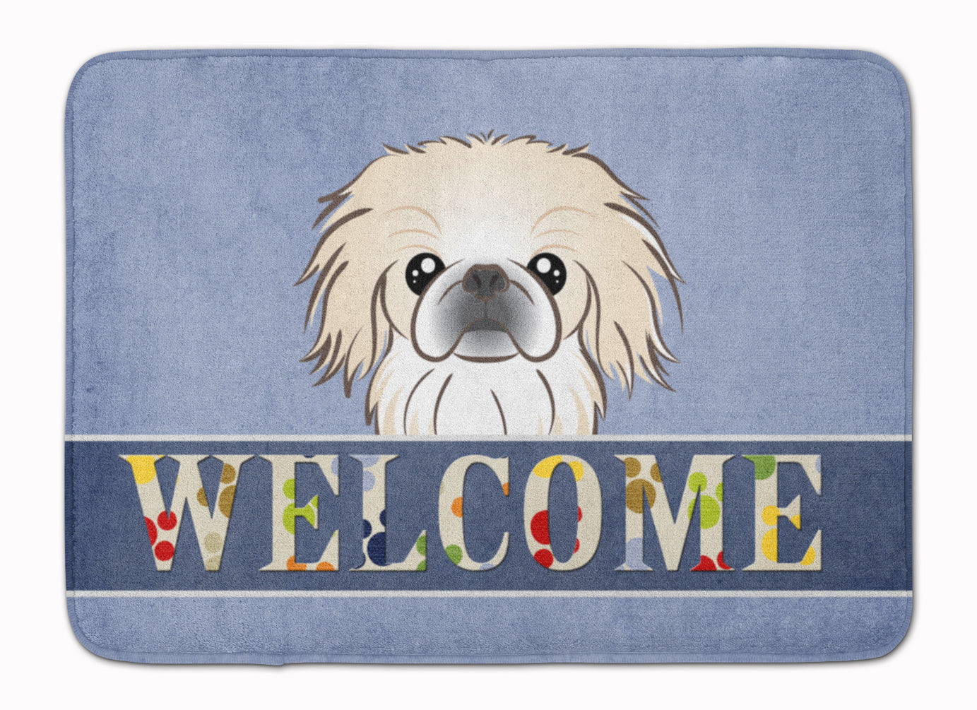 Pekingese Welcome Machine Washable Memory Foam Mat BB1407RUG - the-store.com