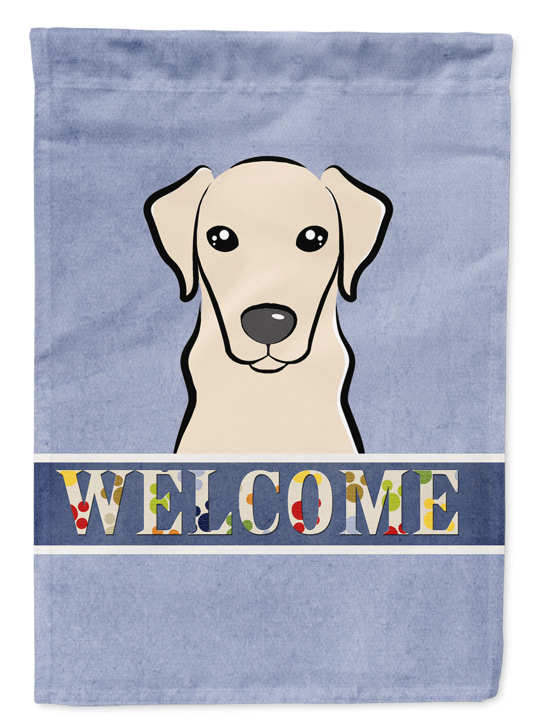 Yellow Labrador Welcome Flag Garden Size BB1408GF.