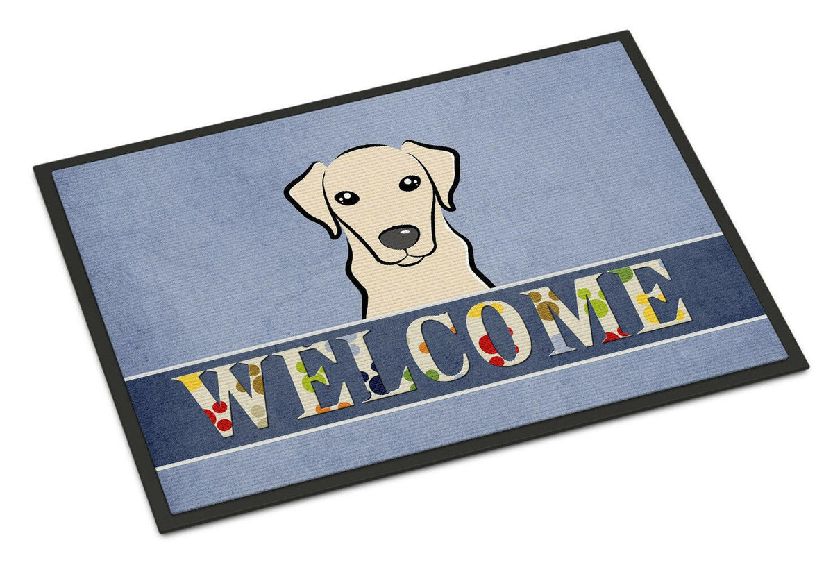 Yellow Labrador Welcome Indoor or Outdoor Mat 24x36 BB1408JMAT - the-store.com