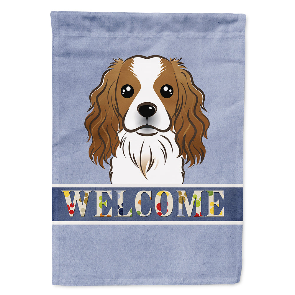 Cavalier Spaniel Welcome Flag Canvas House Size BB1410CHF  the-store.com.