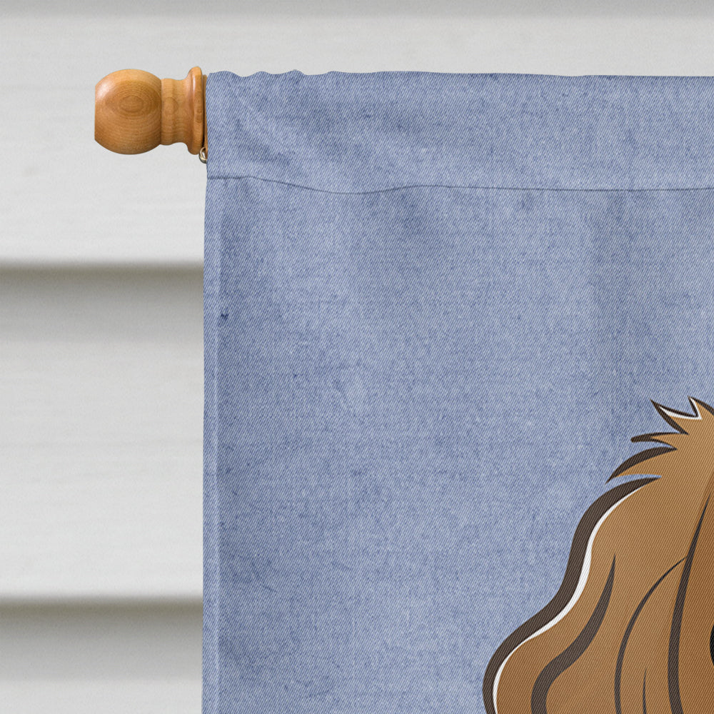 Cavalier Spaniel Welcome Flag Canvas House Size BB1410CHF  the-store.com.