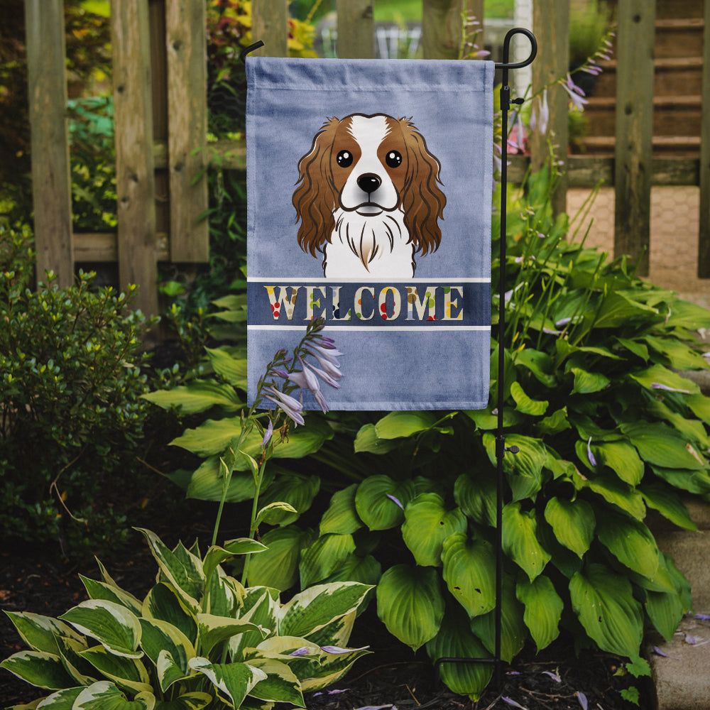 Cavalier Spaniel Welcome Flag Garden Size BB1410GF.