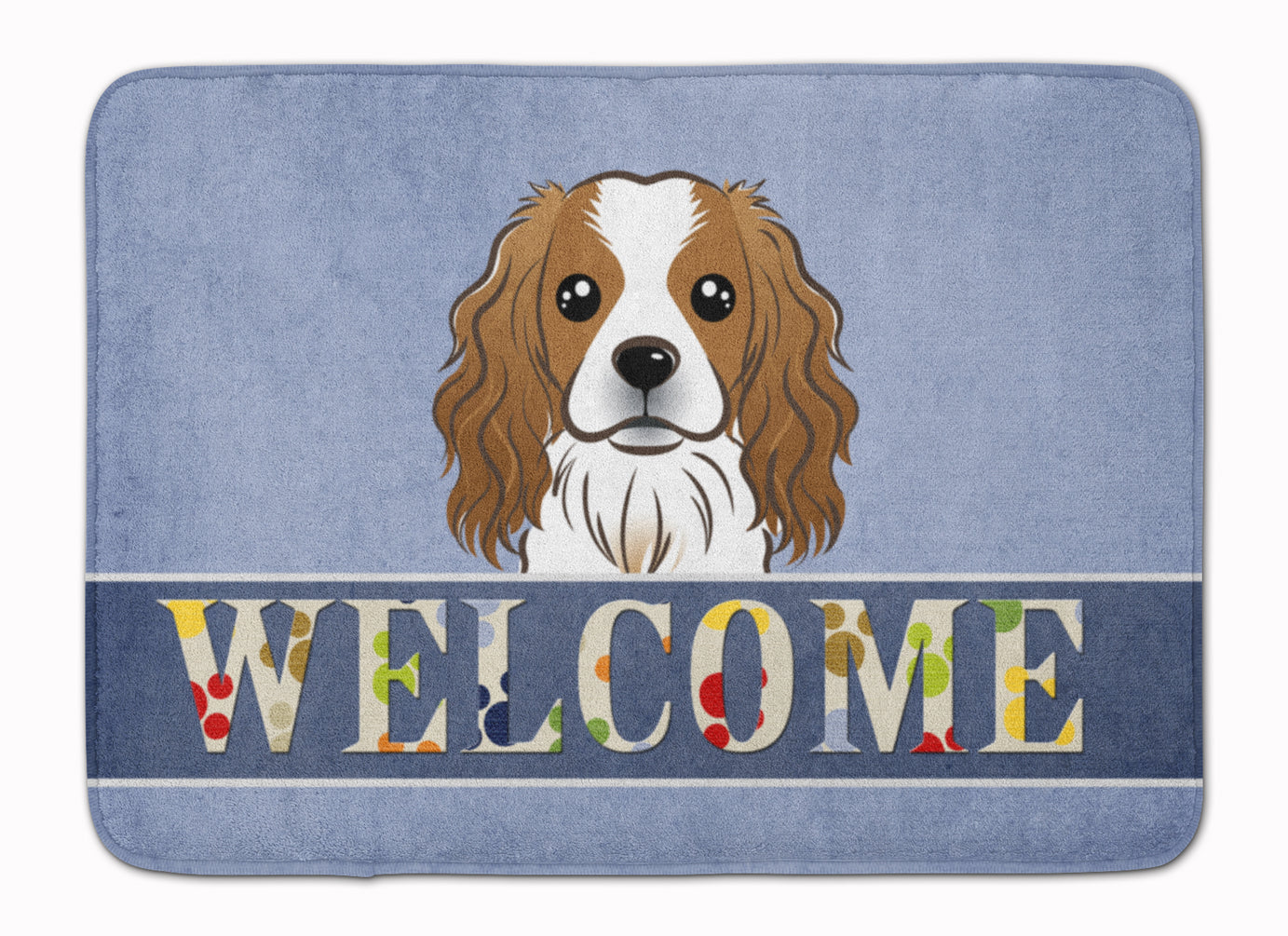 Cavalier Spaniel Welcome Machine Washable Memory Foam Mat BB1410RUG - the-store.com