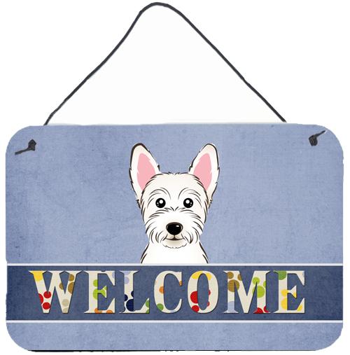 Westie Welcome Wall or Door Hanging Prints BB1412DS812 by Caroline's Treasures