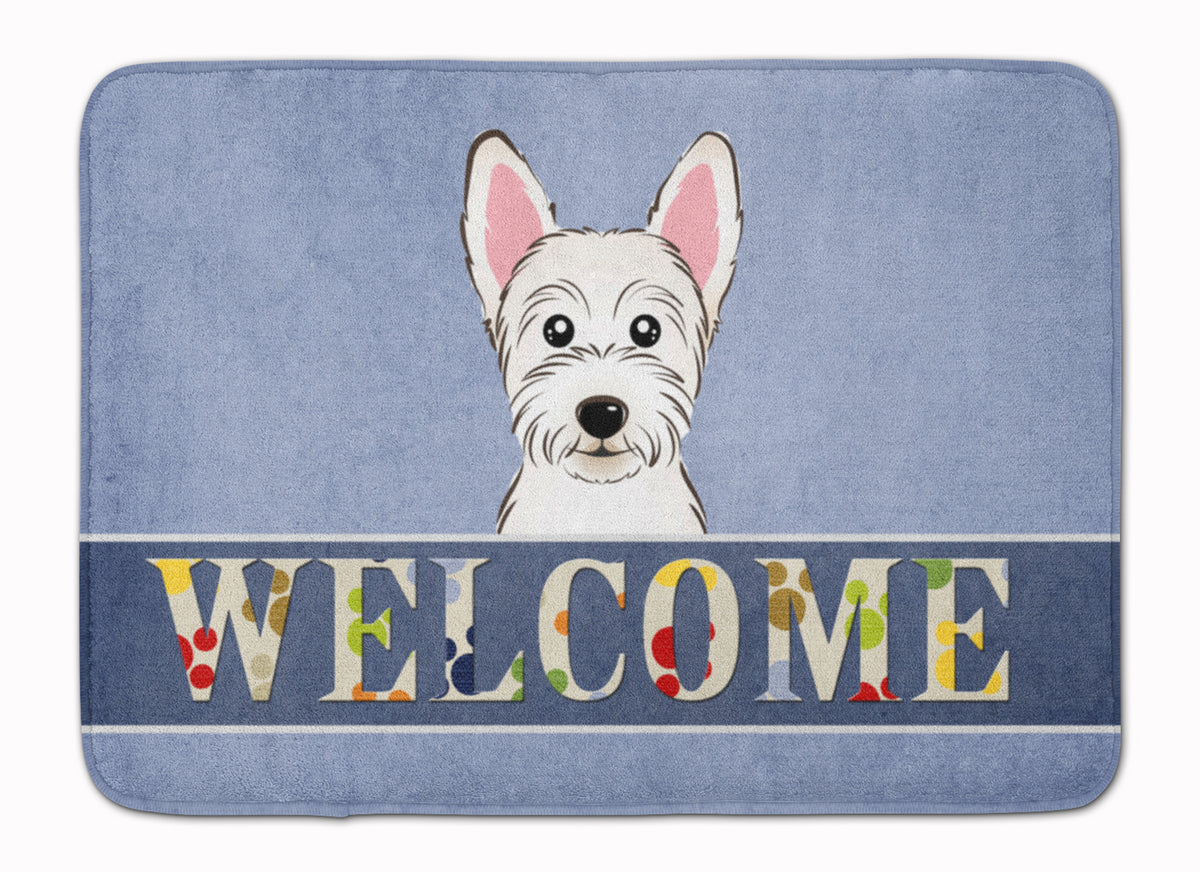 Westie Welcome Machine Washable Memory Foam Mat BB1412RUG - the-store.com