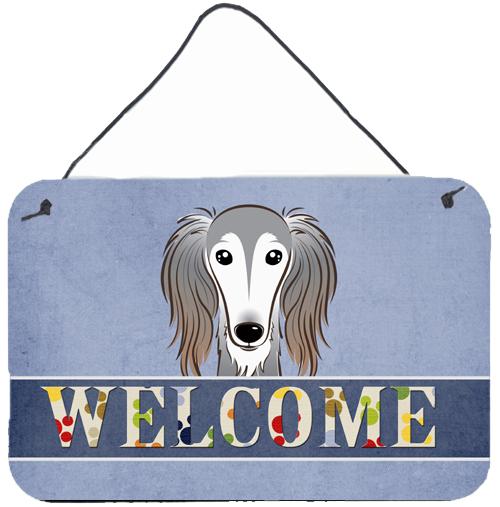 Saluki Welcome Wall or Door Hanging Prints BB1415DS812 by Caroline&#39;s Treasures