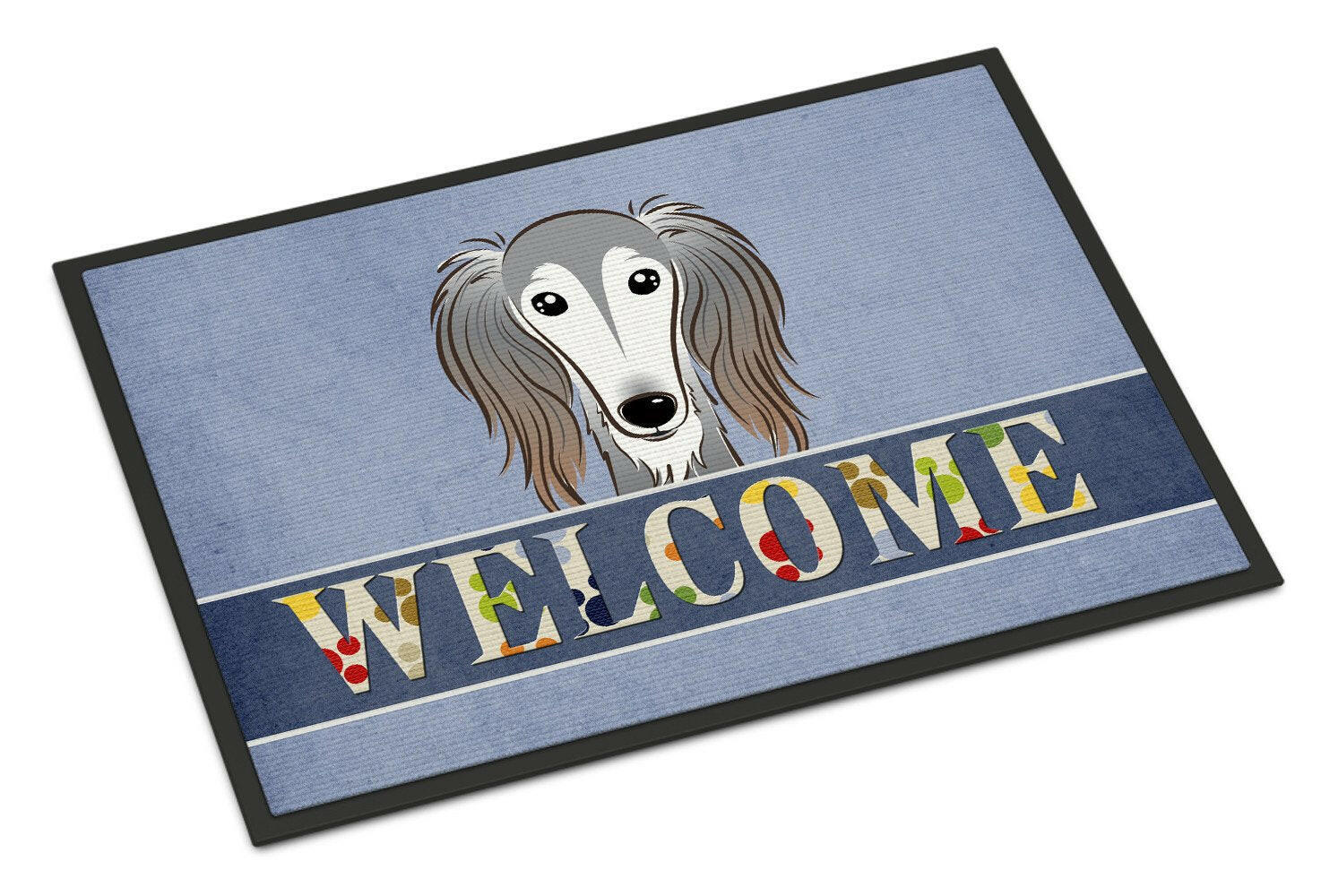 Saluki Welcome Indoor or Outdoor Mat 24x36 BB1415JMAT - the-store.com