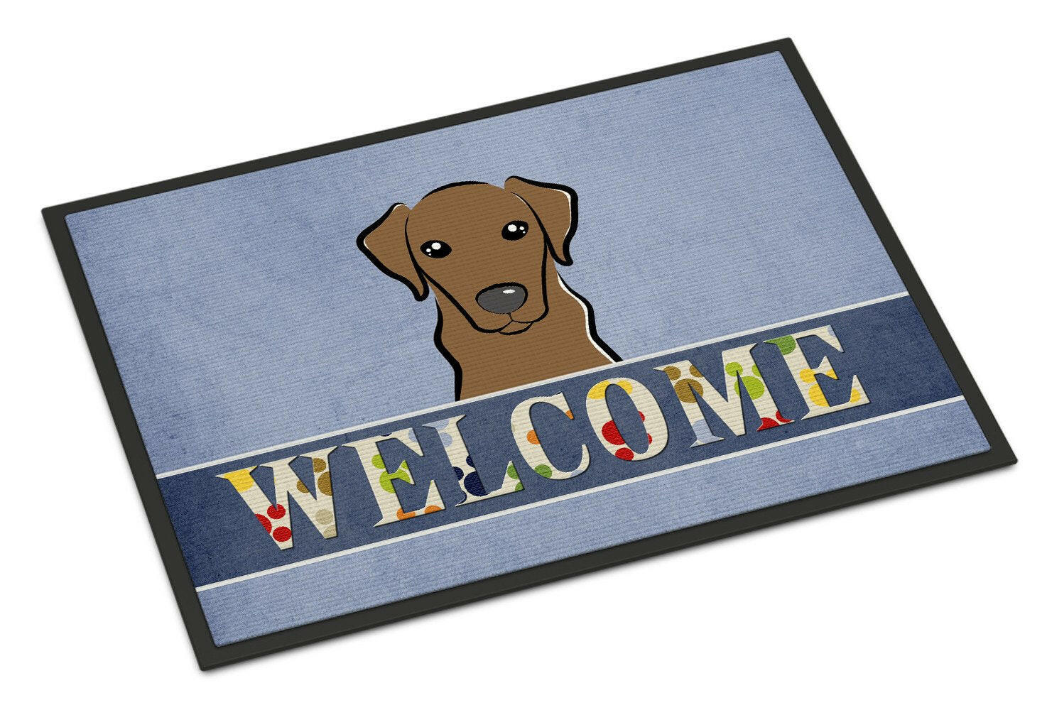 Chocolate Labrador Welcome Indoor or Outdoor Mat 24x36 BB1420JMAT - the-store.com