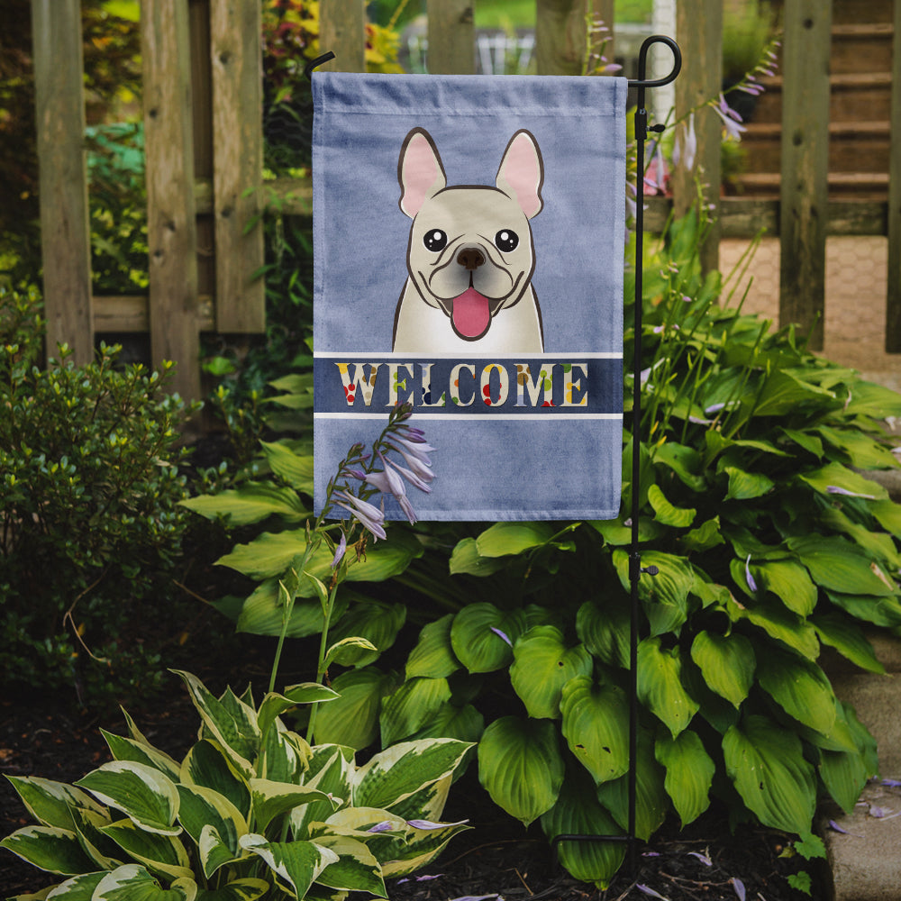 French Bulldog Welcome Flag Garden Size BB1424GF.