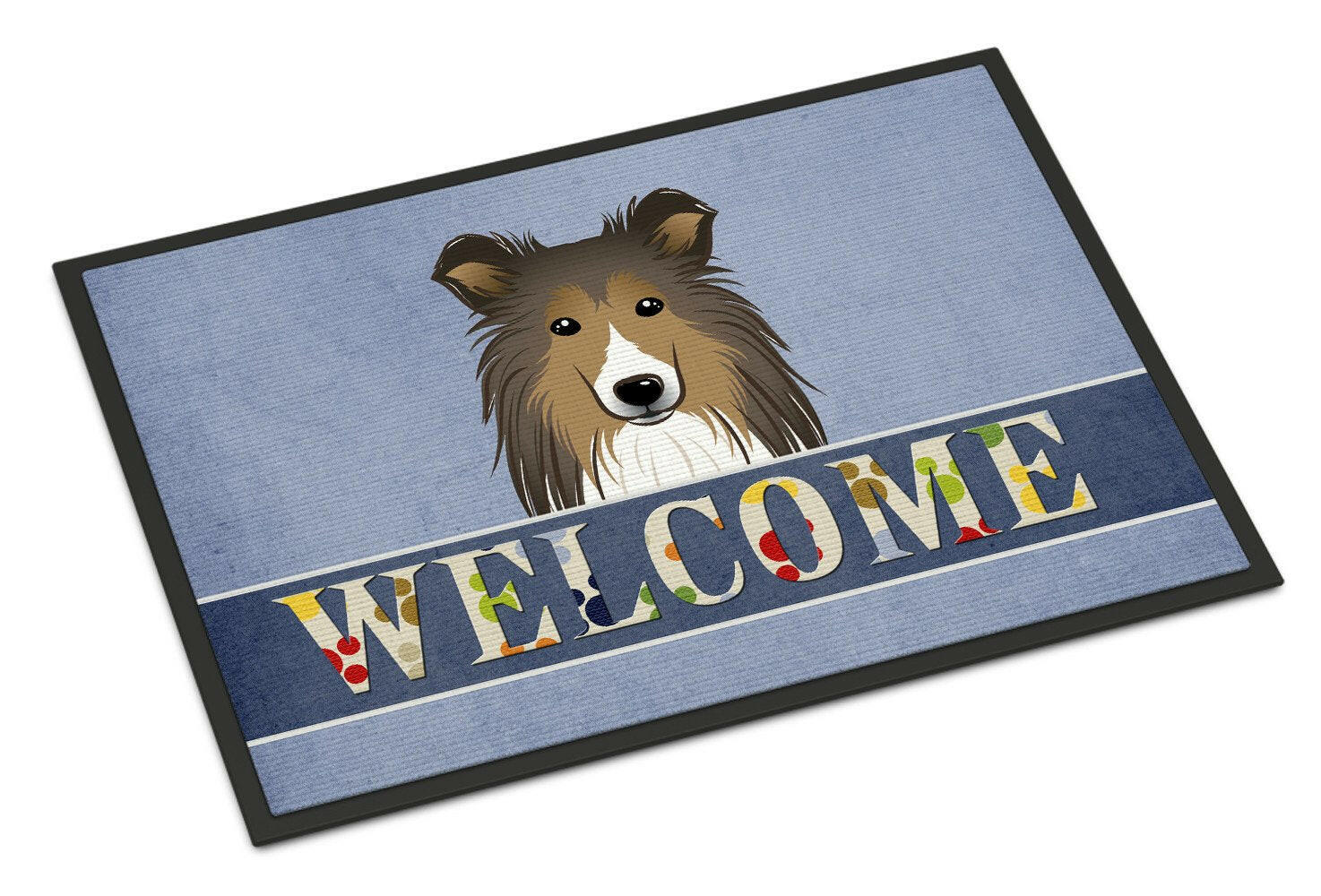 Sheltie Welcome Indoor or Outdoor Mat 24x36 BB1428JMAT - the-store.com