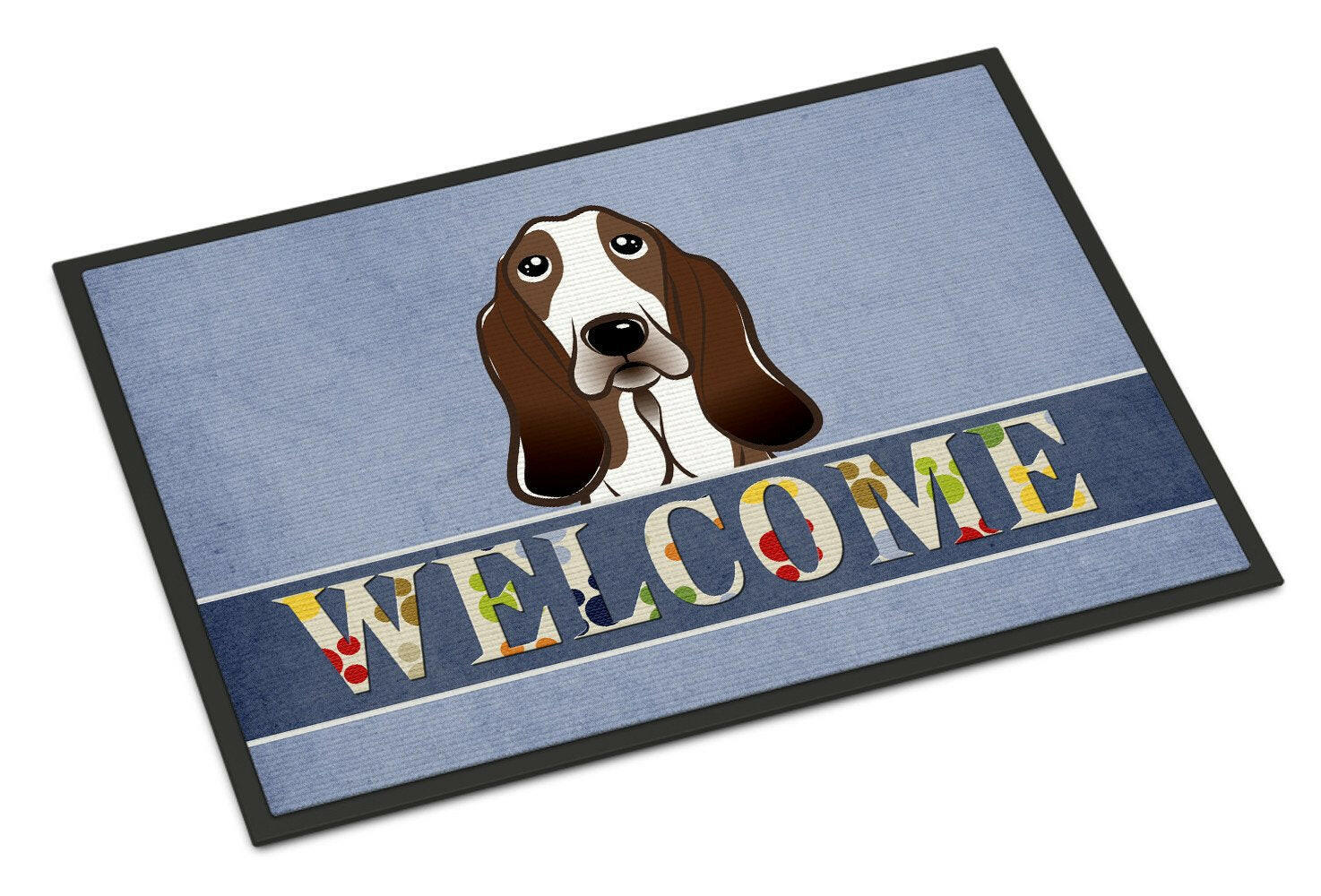 Basset Hound Welcome Indoor or Outdoor Mat 24x36 BB1429JMAT - the-store.com