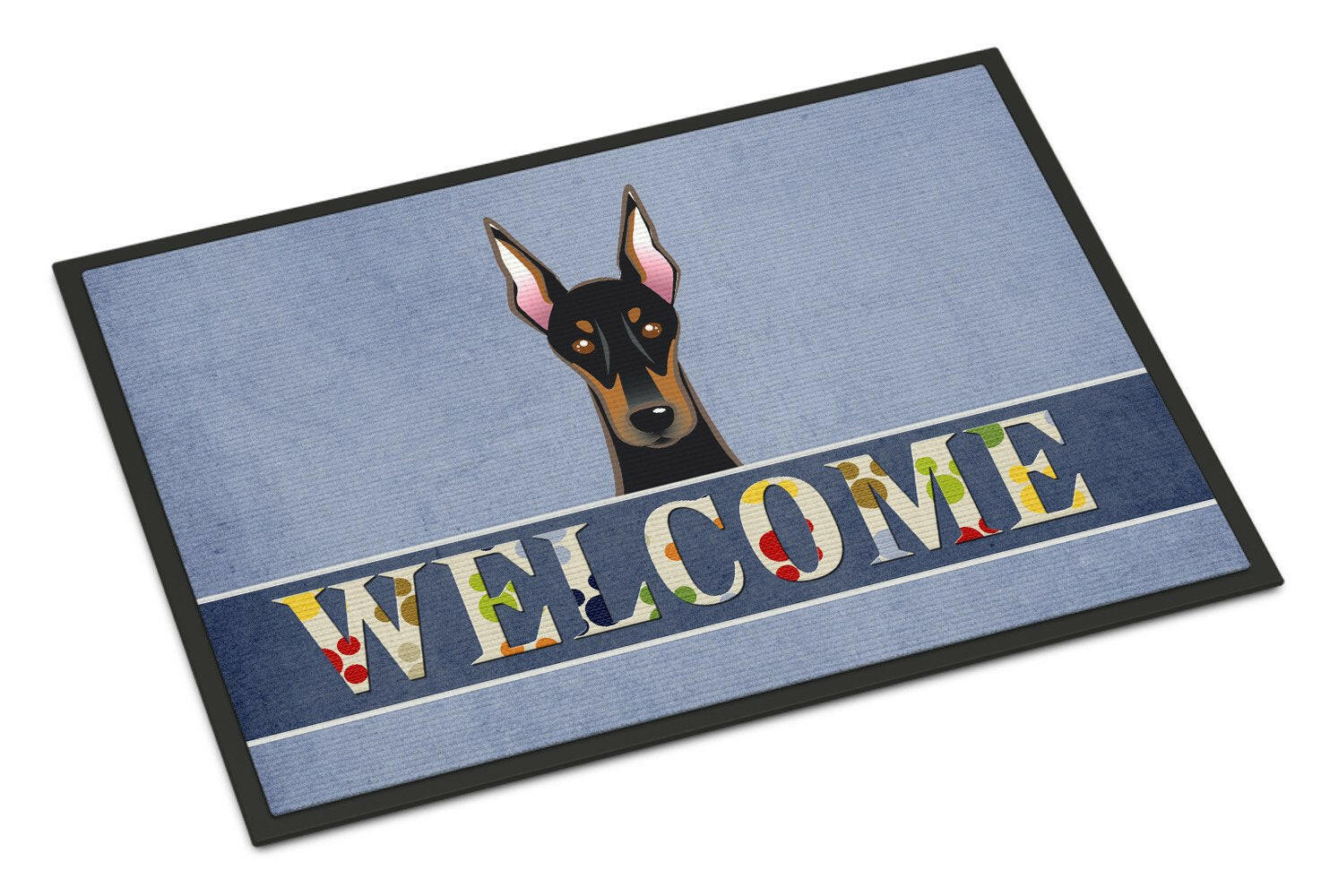 Doberman Welcome Indoor or Outdoor Mat 24x36 BB1431JMAT - the-store.com