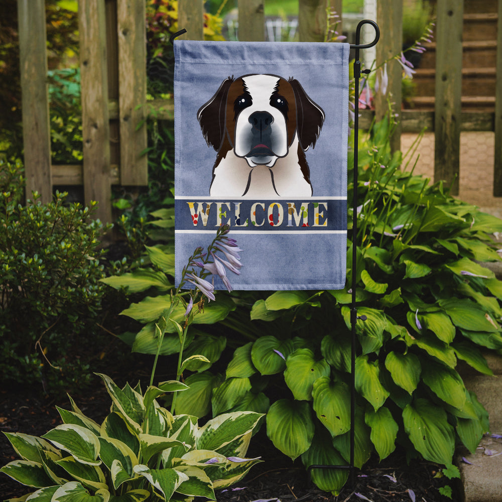 Saint Bernard Welcome Flag Garden Size BB1432GF.