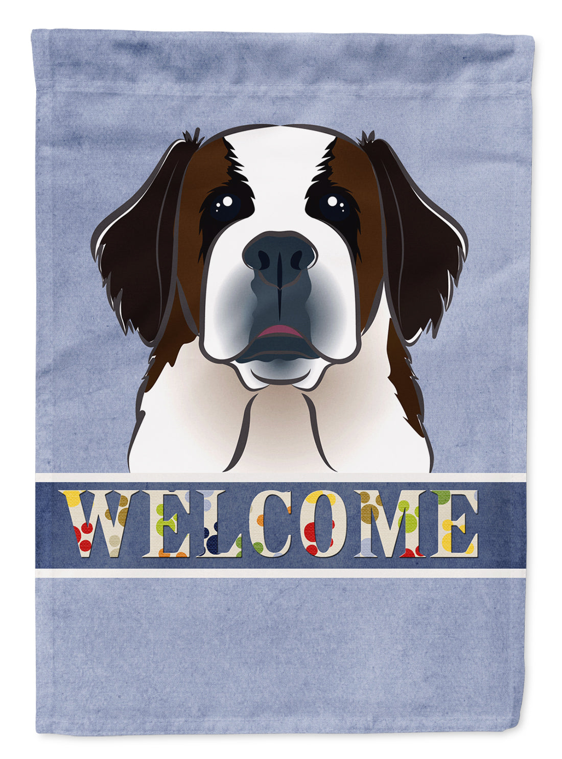 Saint Bernard Welcome Flag Garden Size BB1432GF.