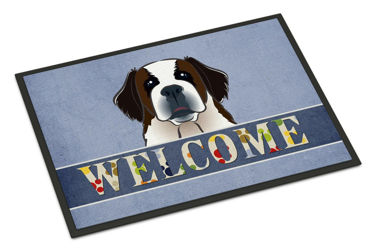 Saint Bernard Welcome Indoor or Outdoor Mat 24x36 BB1432JMAT - the-store.com