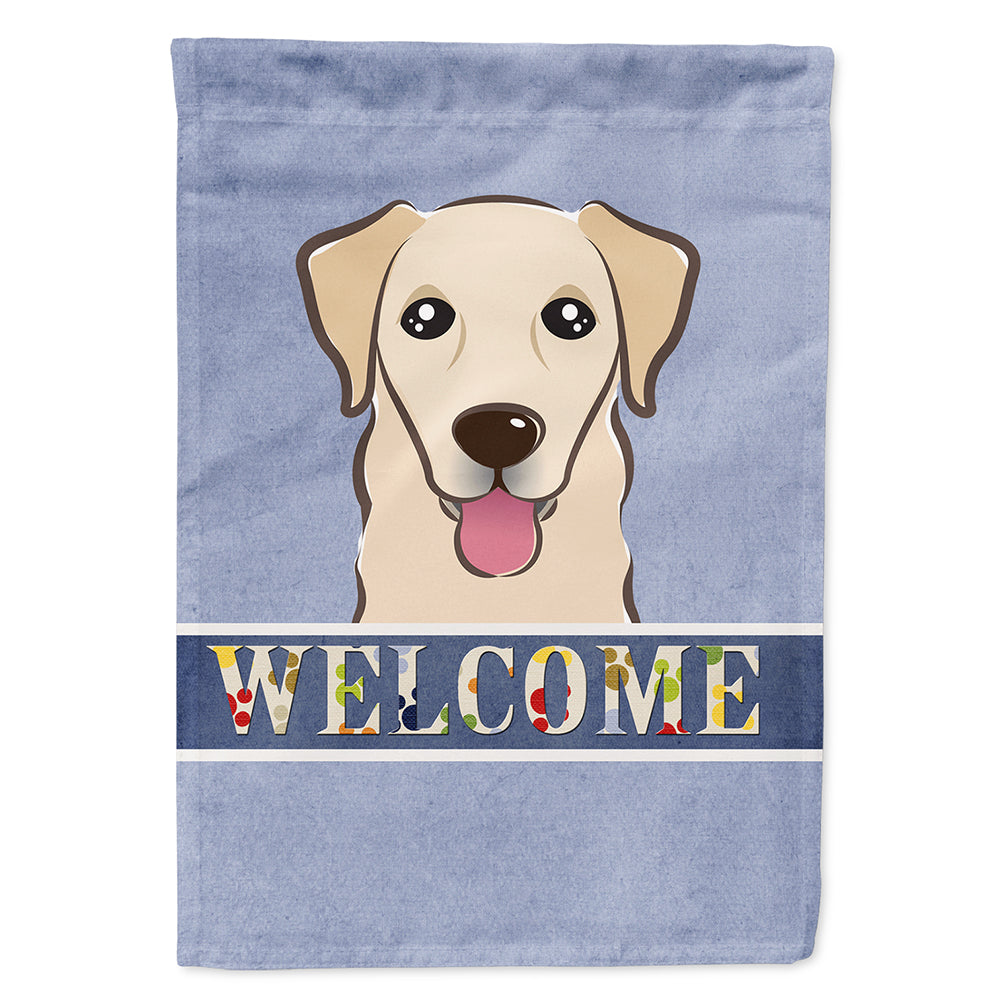 Golden Retriever Welcome Flag Canvas House Size BB1438CHF  the-store.com.