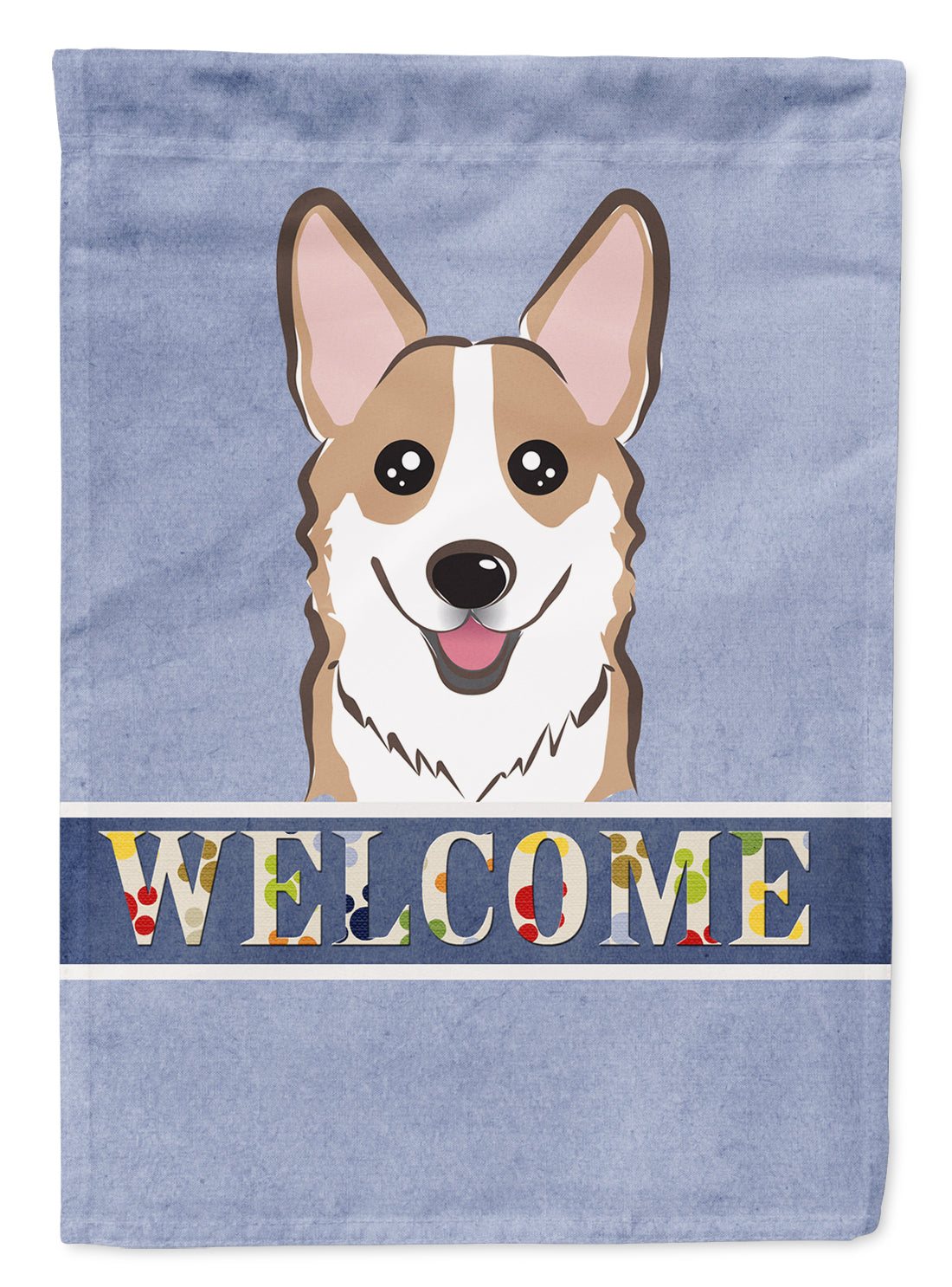 Sable Corgi Welcome Flag Garden Size BB1439GF.