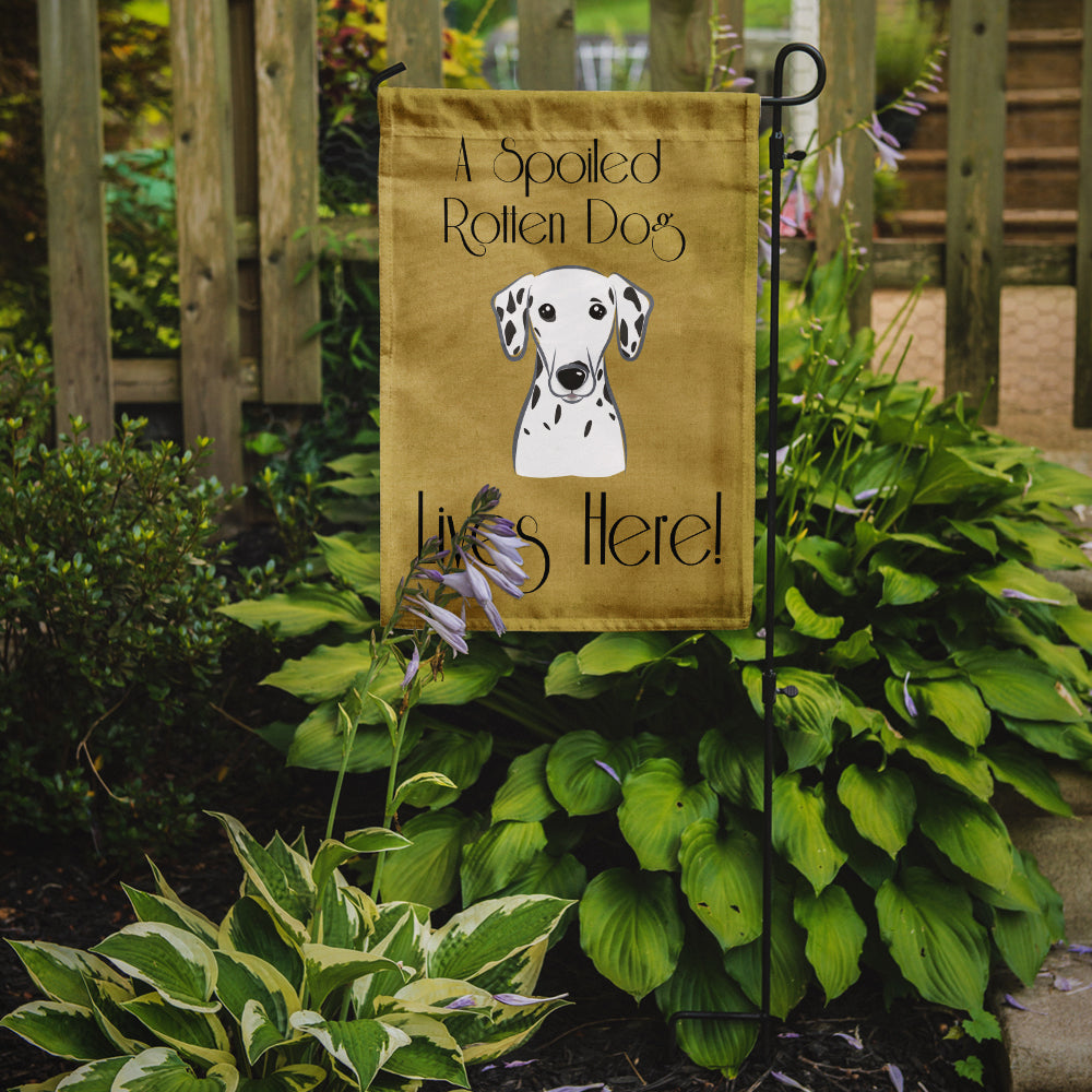 Dalmatian Spoiled Dog Lives Here Flag Garden Size BB1458GF.