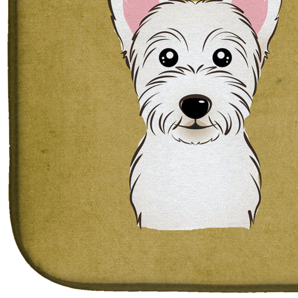 Westie Spoiled Dog Lives Here Dish Drying Mat BB1474DDM  the-store.com.