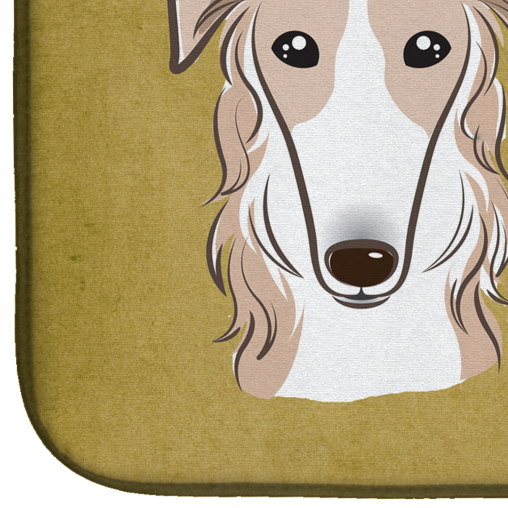 Borzoi Spoiled Dog Lives Here Dish Drying Mat BB1476DDM  the-store.com.