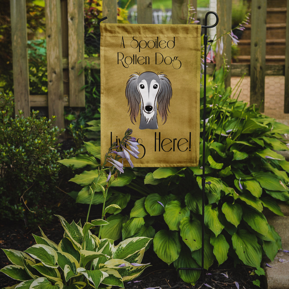 Saluki Spoiled Dog Lives Here Flag Garden Size BB1477GF.