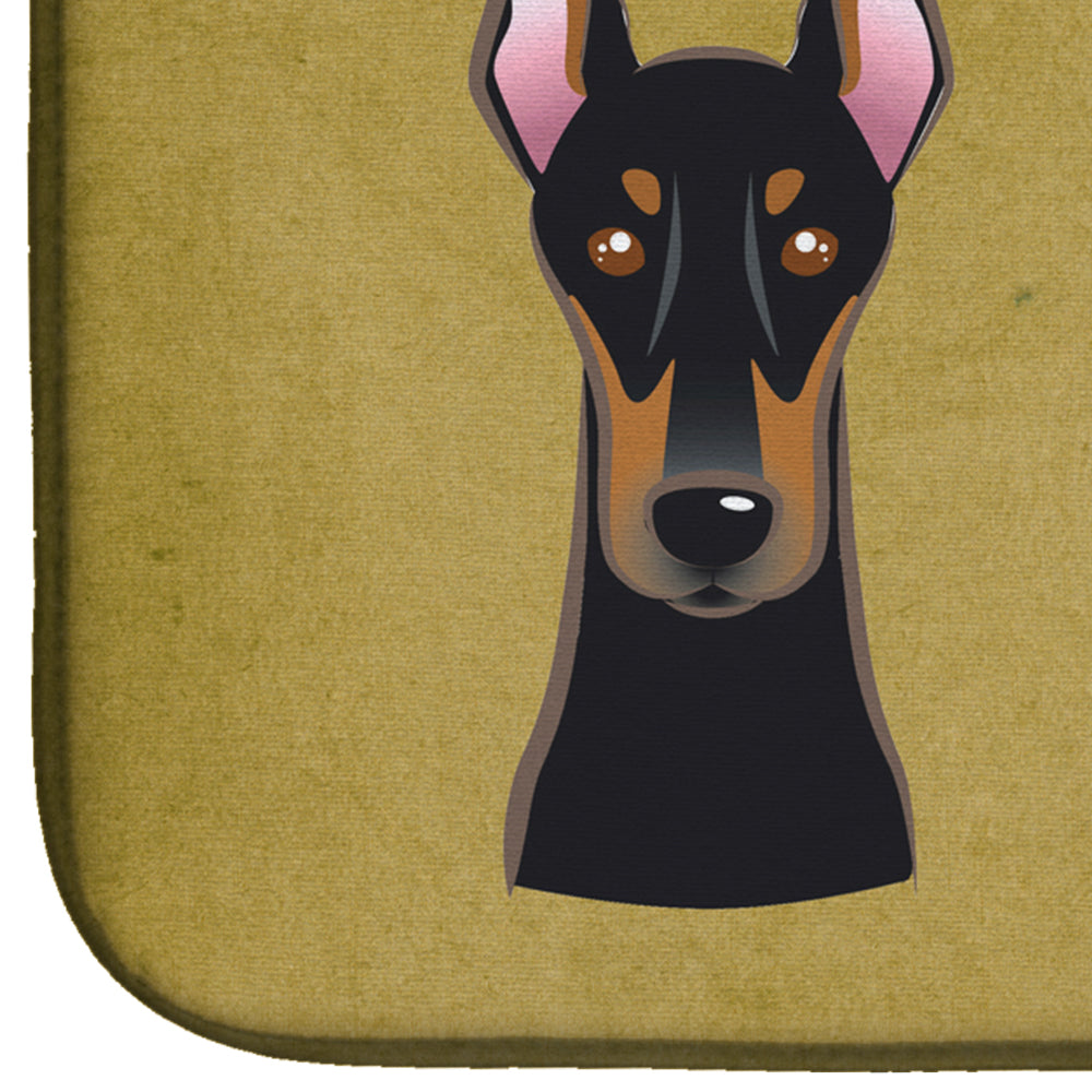 Doberman Spoiled Dog Lives Here Dish Drying Mat BB1493DDM  the-store.com.