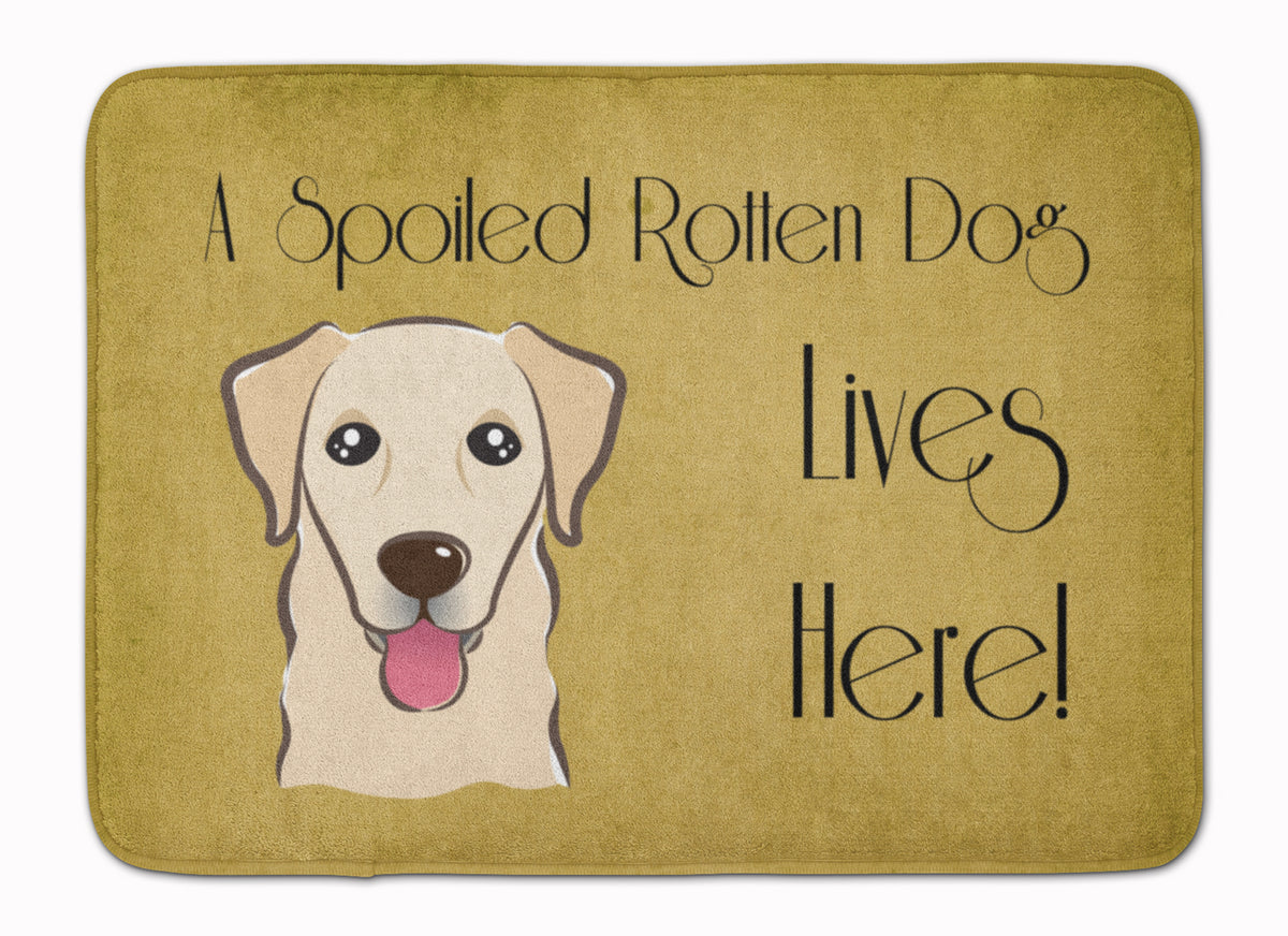 Golden Retriever Spoiled Dog Lives Here Machine Washable Memory Foam Mat BB1500RUG - the-store.com