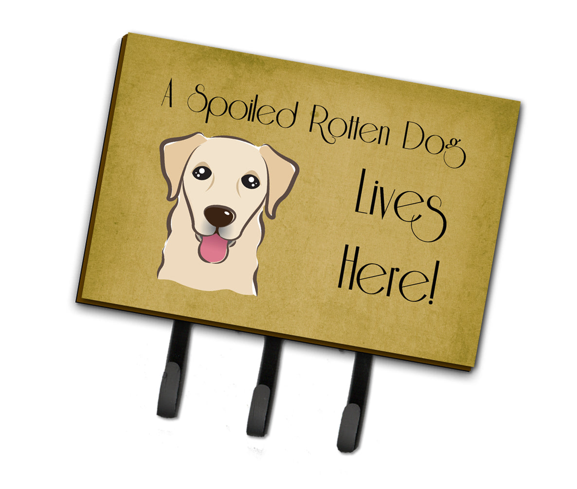 Golden Retriever Spoiled Dog Lives Here Leash or Key Holder BB1500TH68  the-store.com.