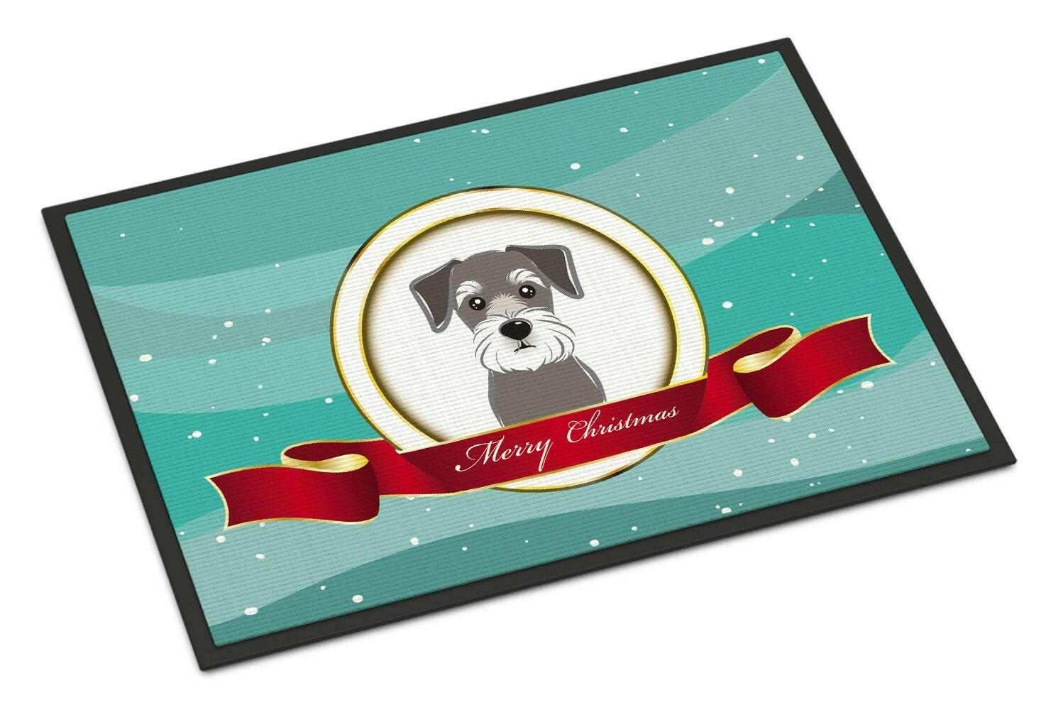 Schnauzer Merry Christmas Indoor or Outdoor Mat 18x27 BB1516MAT - the-store.com