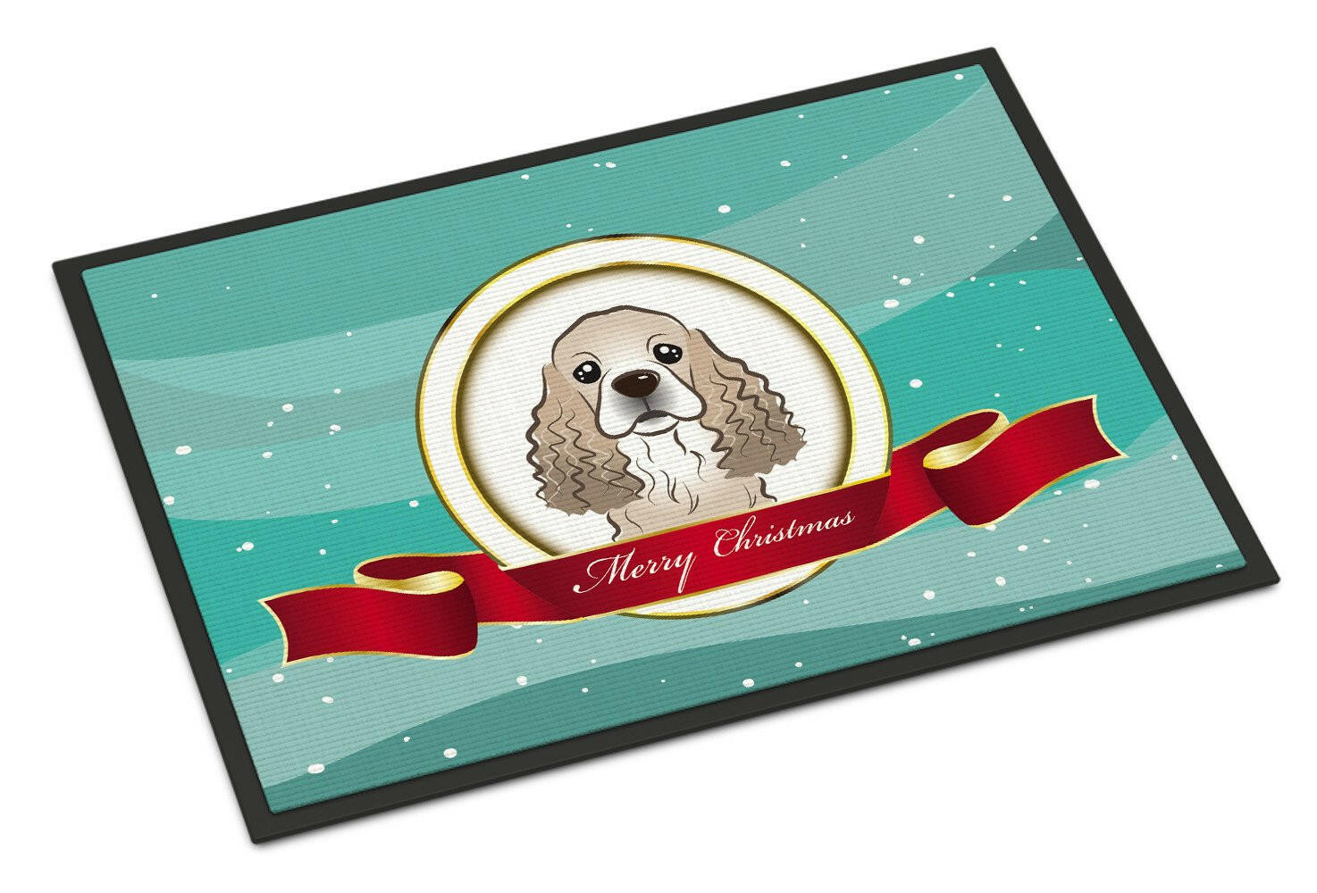 Cocker Spaniel Merry Christmas Indoor or Outdoor Mat 18x27 BB1526MAT - the-store.com