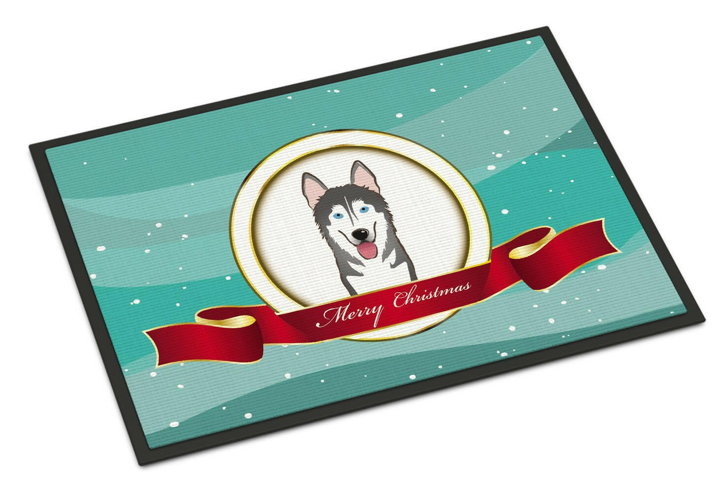 Alaskan Malamute Merry Christmas Indoor or Outdoor Mat 18x27 BB1528MAT - the-store.com