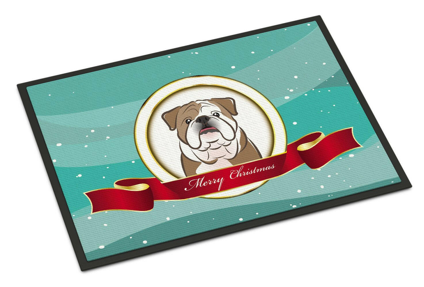 English Bulldog  Merry Christmas Indoor or Outdoor Mat 24x36 BB1529JMAT - the-store.com