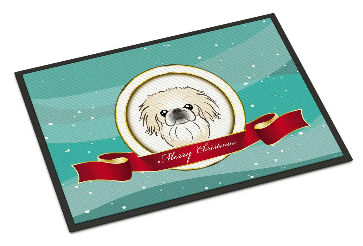 Pekingese Merry Christmas Indoor or Outdoor Mat 24x36 BB1531JMAT - the-store.com