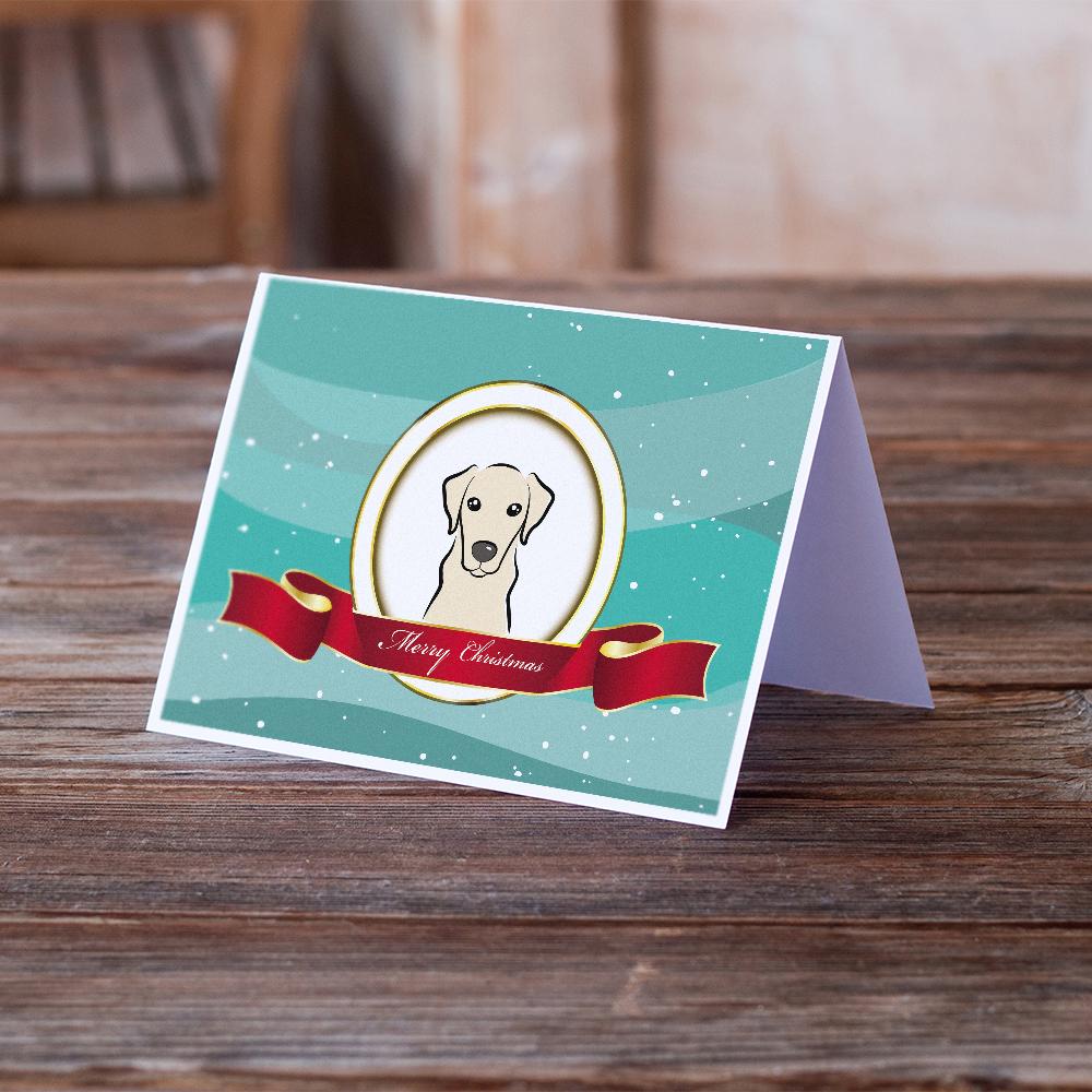 Buy this Yellow Labrador Merry Christmas Greeting Cards and Envelopes Pack of 8