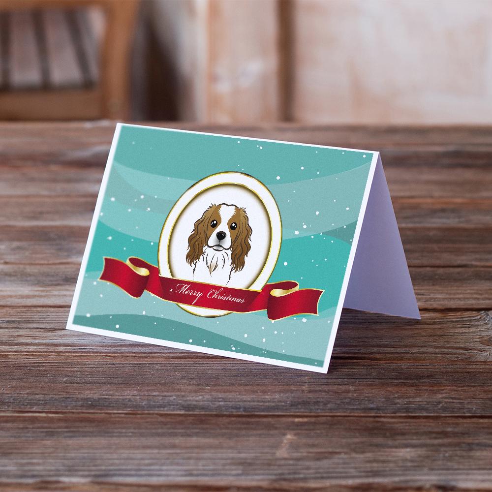 Buy this Cavalier Spaniel Merry Christmas Greeting Cards and Envelopes Pack of 8