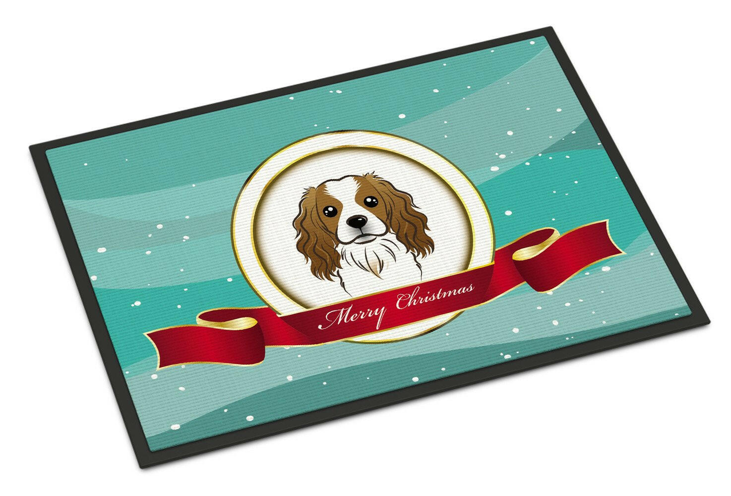 Cavalier Spaniel Merry Christmas Indoor or Outdoor Mat 24x36 BB1534JMAT - the-store.com