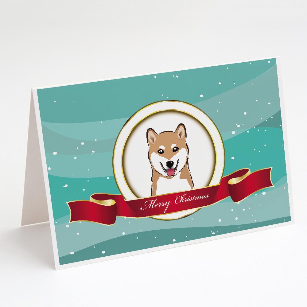 Buy this Shiba Inu Merry Christmas Greeting Cards and Envelopes Pack of 8