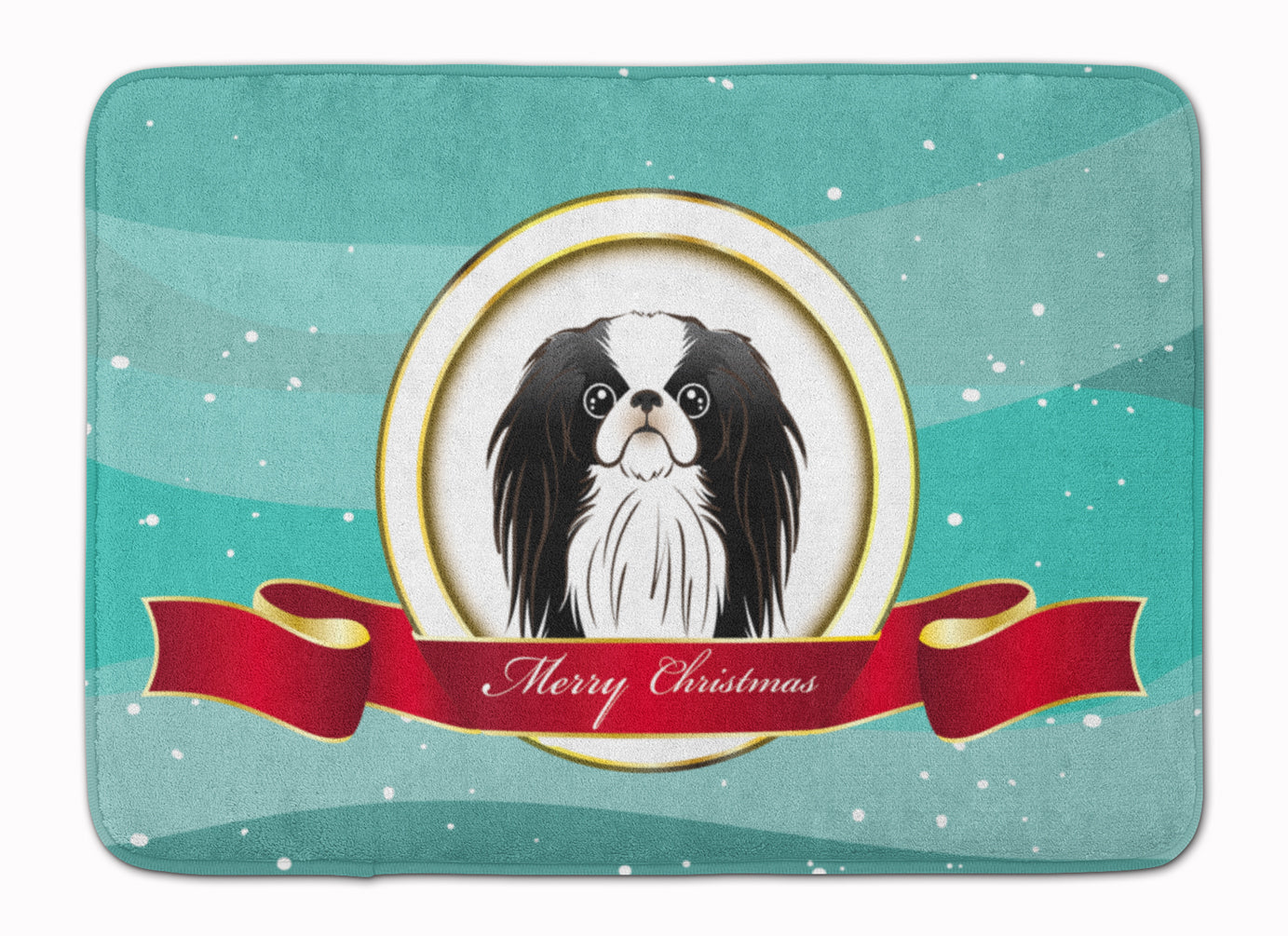 Japanese Chin Merry Christmas Machine Washable Memory Foam Mat BB1540RUG - the-store.com