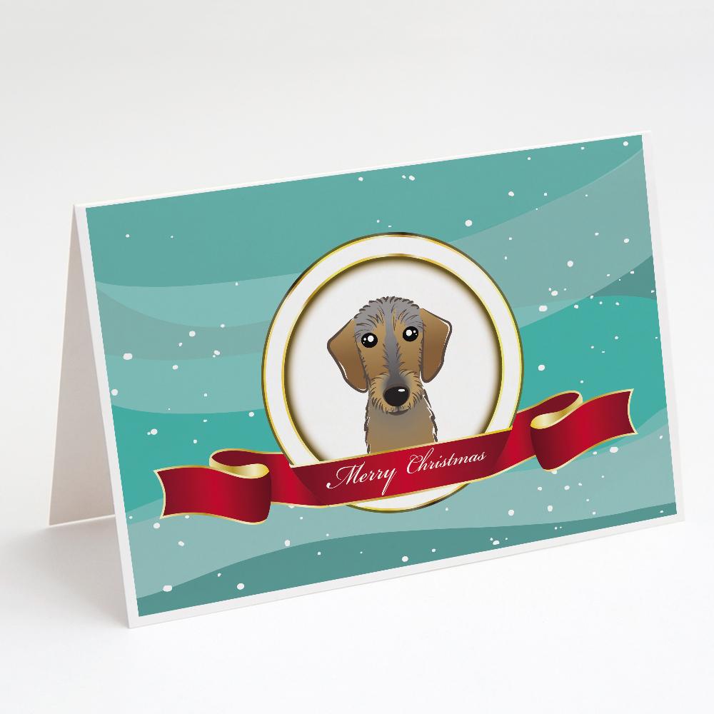 Buy this Wirehaired Dachshund Merry Christmas Greeting Cards and Envelopes Pack of 8