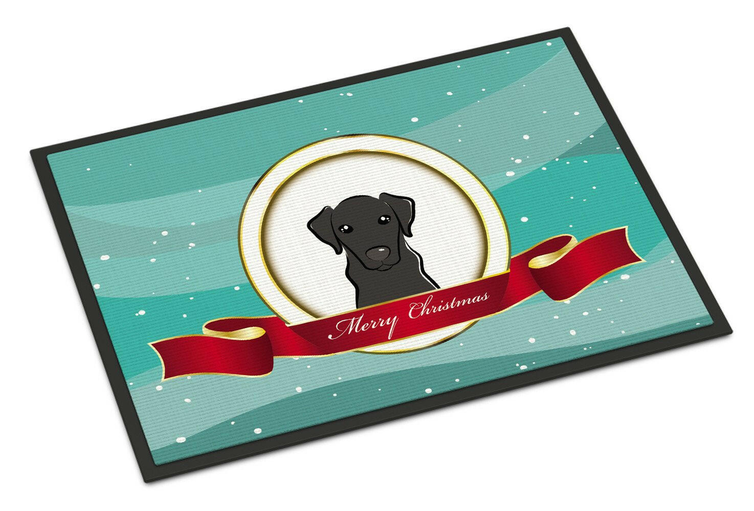 Black Labrador Merry Christmas Indoor or Outdoor Mat 24x36 BB1545JMAT - the-store.com