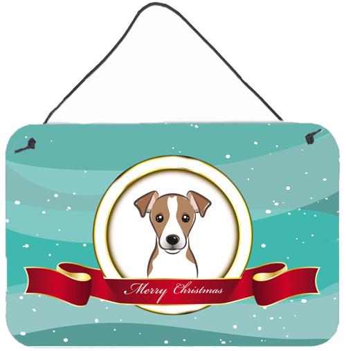 Jack Russell Terrier Merry Christmas Wall or Door Hanging Prints BB1570DS812 by Caroline&#39;s Treasures