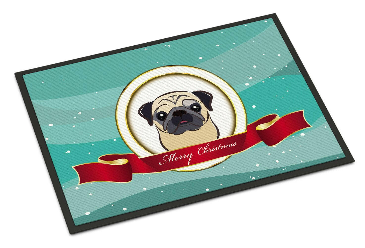 Fawn Pug Merry Christmas Indoor or Outdoor Mat 24x36 BB1572JMAT - the-store.com