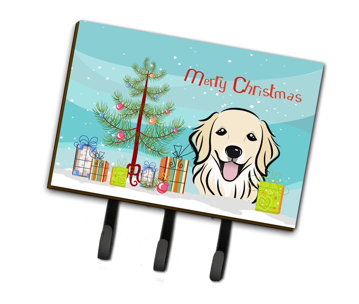 Christmas Tree and Golden Retriever Leash or Key Holder BB1577TH68  the-store.com.