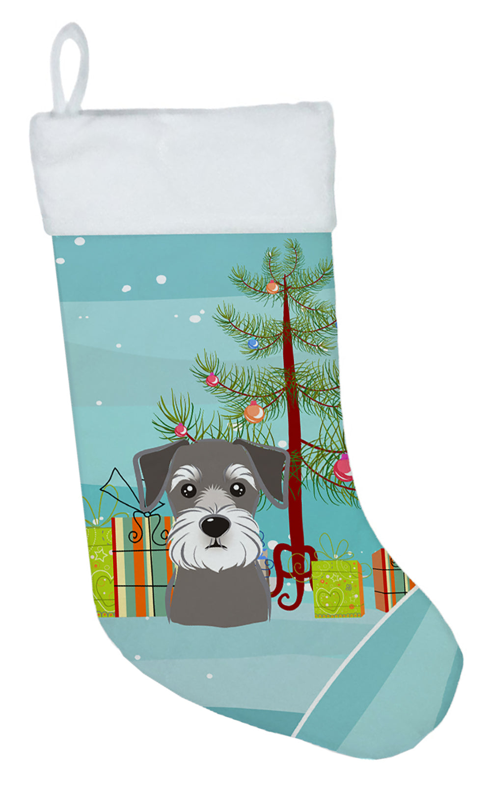 Christmas Tree and Schnauzer Christmas Stocking BB1578CS  the-store.com.