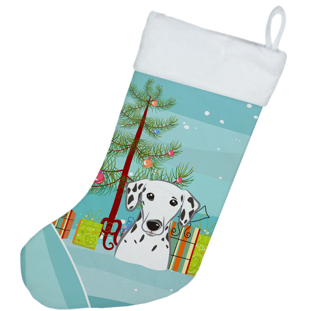 Christmas Tree and Dalmatian Christmas Stocking BB1582CS  the-store.com.