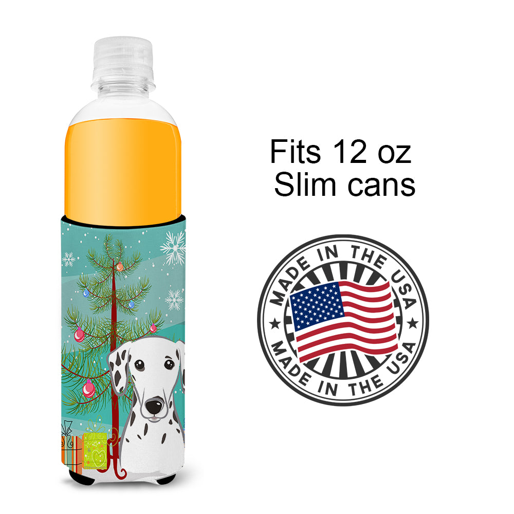 Christmas Tree and Dalmatian Ultra Beverage Insulators for slim cans BB1582MUK  the-store.com.