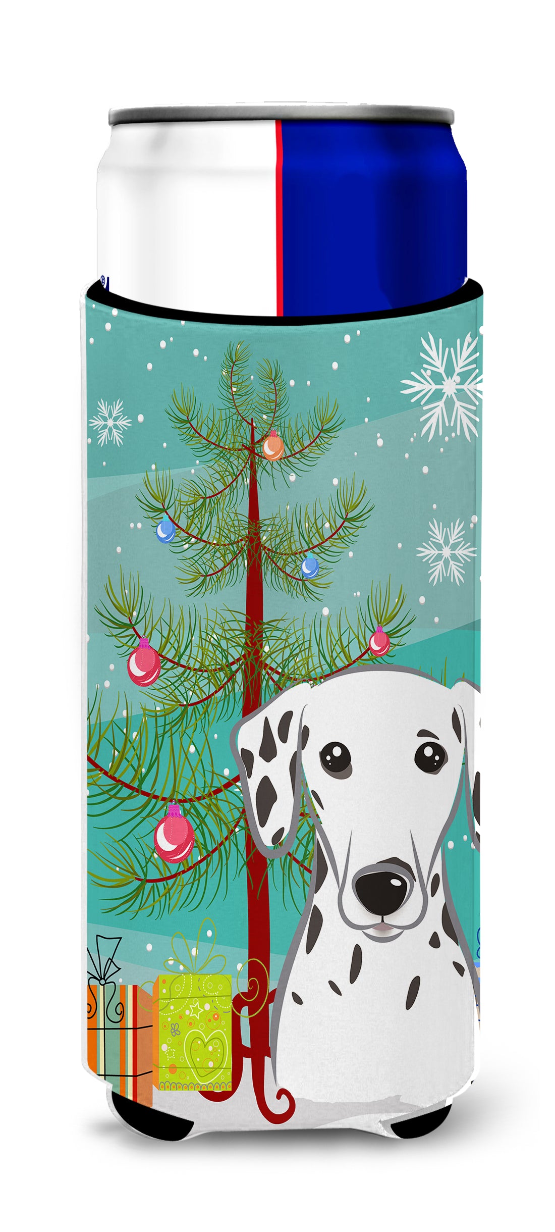 Christmas Tree and Dalmatian Ultra Beverage Insulators for slim cans BB1582MUK  the-store.com.